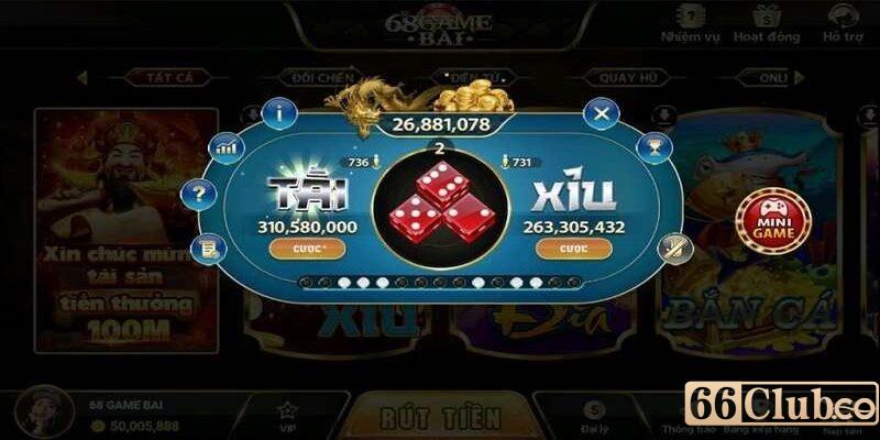 Game tài xỉu hấp dẫn, đặt cược dễ dàng - phần thưởng ngập tràn