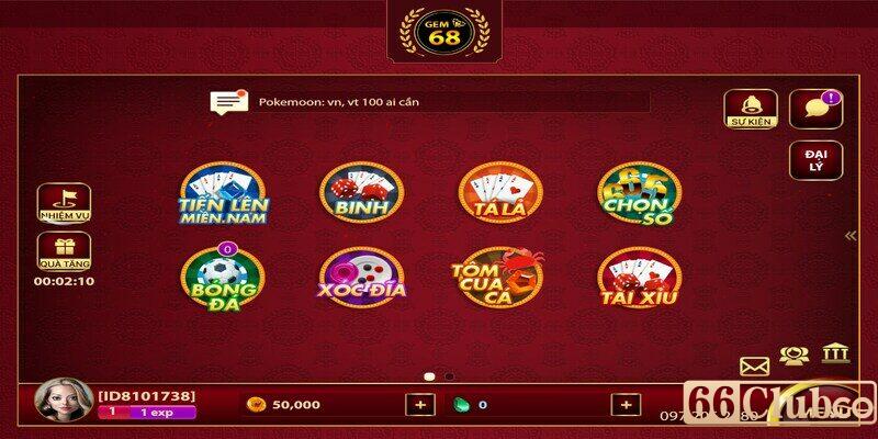 Game đánh bài đổi thẻ cào